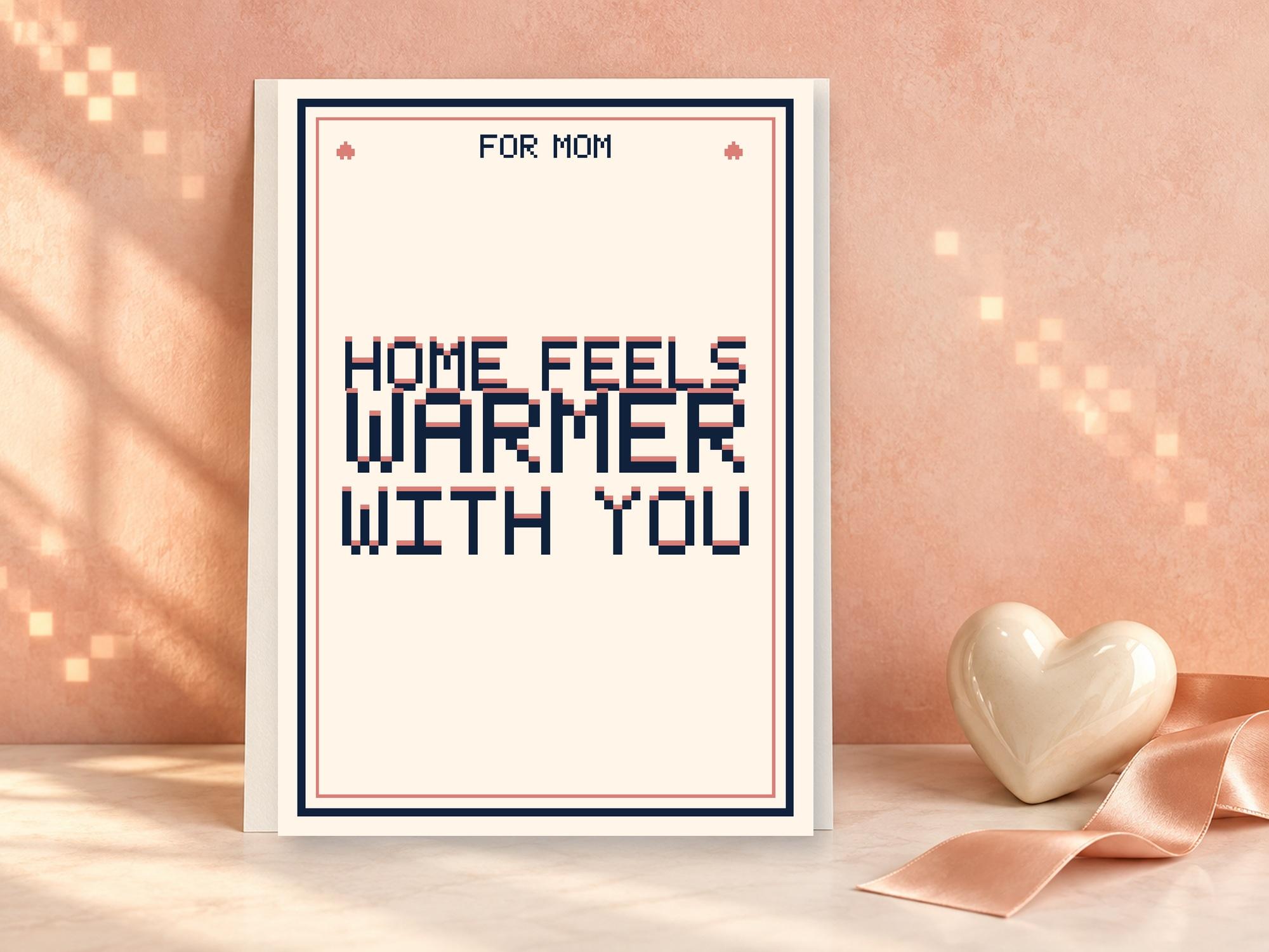 Mom surprise printable gift collection with quote, poem and pixel artwork prints